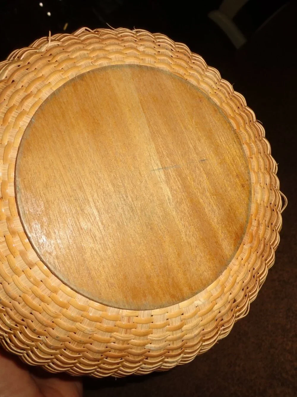 NEW Handcrafted NANTUCKET Round Handled Basket 8x6